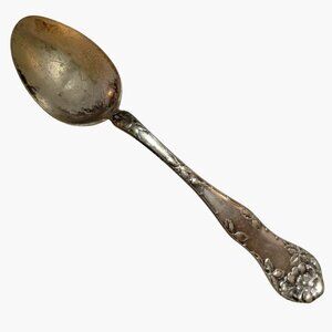 Barton Tablespoon Soup Silver Plated Ornate Flora Vintage